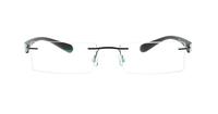 Black/White Glasses Direct Caravelli 104 Rectangle Glasses - Front