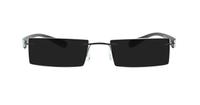 Black/White Glasses Direct Caravelli 104 Rectangle Glasses - Sun