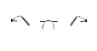 Dark Gunmetal Glasses Direct Caravelli 200 Rectangle Glasses - Front