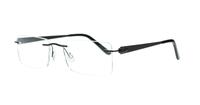 Matt Black Glasses Direct Caravelli 200 Rectangle Glasses - Angle