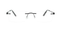 Matt Black Glasses Direct Caravelli 200 Rectangle Glasses - Front