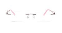 Matt Pink Glasses Direct Caravelli 202 Oval Glasses - Front