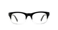 Black Glasses Direct Christopher Oval Glasses - Front