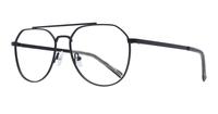 Matte Black Glasses Direct Colby Aviator Glasses - Angle