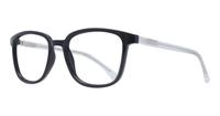Shiny Black Glasses Direct Cooper Rectangle Glasses - Angle