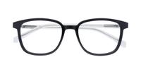 Shiny Black Glasses Direct Cooper Rectangle Glasses - Flat-lay