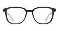 Shiny Black Glasses Direct Cooper Rectangle Glasses - Front