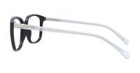 Shiny Black Glasses Direct Cooper Rectangle Glasses - Side