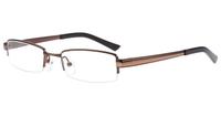 Brown Glasses Direct Dalton Rectangle Glasses - Angle