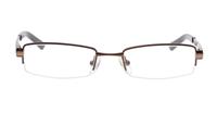 Brown Glasses Direct Dalton Rectangle Glasses - Front