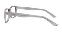 Matte Crystal/Grey Glasses Direct Dario Rectangle Glasses - Side