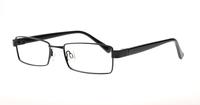 Black Glasses Direct David Rectangle Glasses - Angle