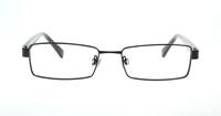 Black Glasses Direct David Rectangle Glasses - Front