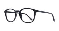 Shiny Black Glasses Direct Dax Oval Glasses - Angle
