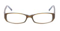 Brown/Blue Glasses Direct Demoiselle Rectangle Glasses - Front