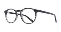 Grey / Horn Glasses Direct Deon Round Glasses - Angle
