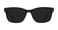 Black / Brown Glasses Direct Diallo Square Glasses - Sun
