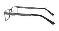 Matte Gunmetal Glasses Direct Digby Rectangle Glasses - Side