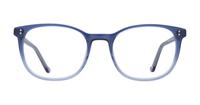 Shiny Gradient Blue Glasses Direct Donnie Round Glasses - Front