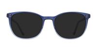 Shiny Gradient Blue Glasses Direct Donnie Round Glasses - Sun