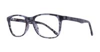 Grey/ Blue Havana Glasses Direct Drew Rectangle Glasses - Angle