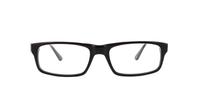 Black Glasses Direct Duke Rectangle Glasses - Front