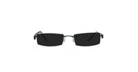Matt Black Glasses Direct EMP Rimless 7555 Rectangle Glasses - Sun
