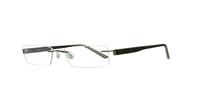 Brown Glasses Direct EMP Rimless 7556 Rectangle Glasses - Angle