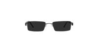 Gunmetal Glasses Direct EMP Rimless 7556 Rectangle Glasses - Sun