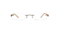Pink Glasses Direct EMP Rimless 7562 Rectangle Glasses - Front