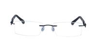 Blue Glasses Direct EMP Rimless 7566 Rectangle Glasses - Front