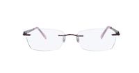 Pink Glasses Direct EMP Rimless 7567 Rectangle Glasses - Front