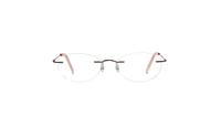 Pink Glasses Direct EMP Rimless Explore Oval Glasses - Front