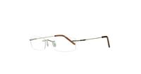 Gold Glasses Direct EMP Rimless Surprise Rectangle Glasses - Angle
