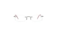 Pink Glasses Direct EMP Rimless Surprise Rectangle Glasses - Front