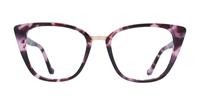 Mauve Havana Glasses Direct Faith Cat-eye Glasses - Front