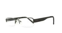 Gunmetal Glasses Direct Fine Line 1004 Rectangle Glasses - Angle