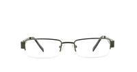 Gunmetal Glasses Direct Fine Line 1004 Rectangle Glasses - Front