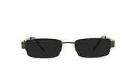 Gunmetal Glasses Direct Fine Line 1004 Rectangle Glasses - Sun