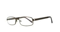 Bronze Glasses Direct Fine Line 1008 Rectangle Glasses - Angle