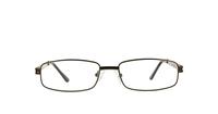 Bronze Glasses Direct Fine Line 1008 Rectangle Glasses - Front