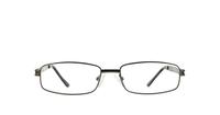 Gunmetal Glasses Direct Fine Line 1008 Rectangle Glasses - Front