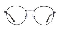 Matte Black Glasses Direct Franky Round Glasses - Front