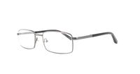 Gunmetal Glasses Direct Fred Rectangle Glasses - Angle