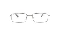 Gunmetal Glasses Direct Fred Rectangle Glasses - Front