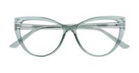 Crystal/ Light Green Glasses Direct Freya Cat-eye Glasses - Flat-lay