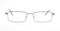 Gunmetal Glasses Direct ALP 28 Rectangle Glasses - Front