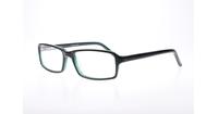 Black Glasses Direct George Rectangle Glasses - Angle