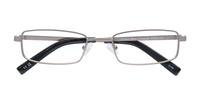 Matte Gunmetal Glasses Direct Gordan Rectangle Glasses - Flat-lay