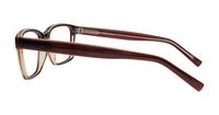 Bilayer Brown Glasses Direct Harry Square Glasses - Side